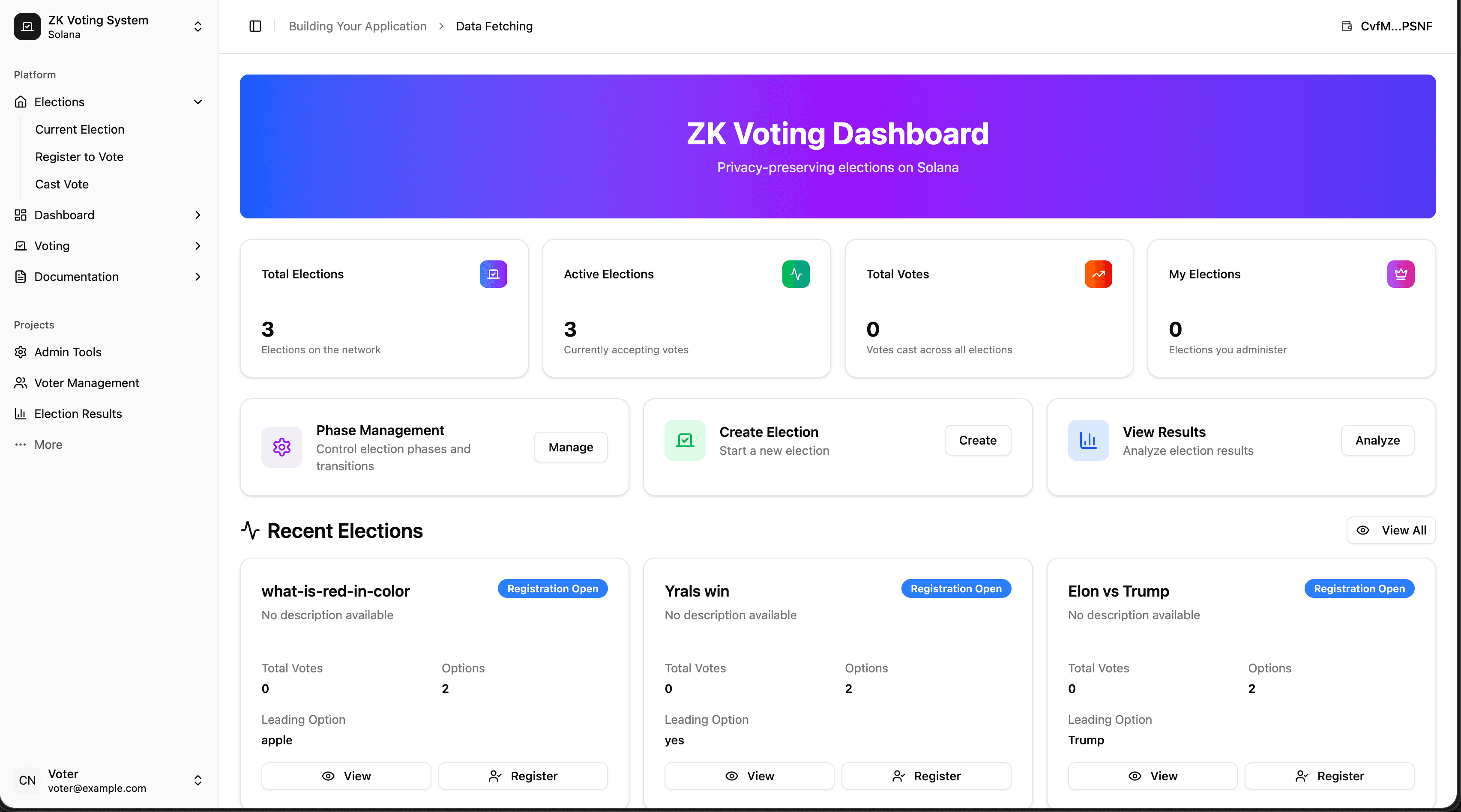 Cloak Minster Ballot - Zero Knowledge Voting